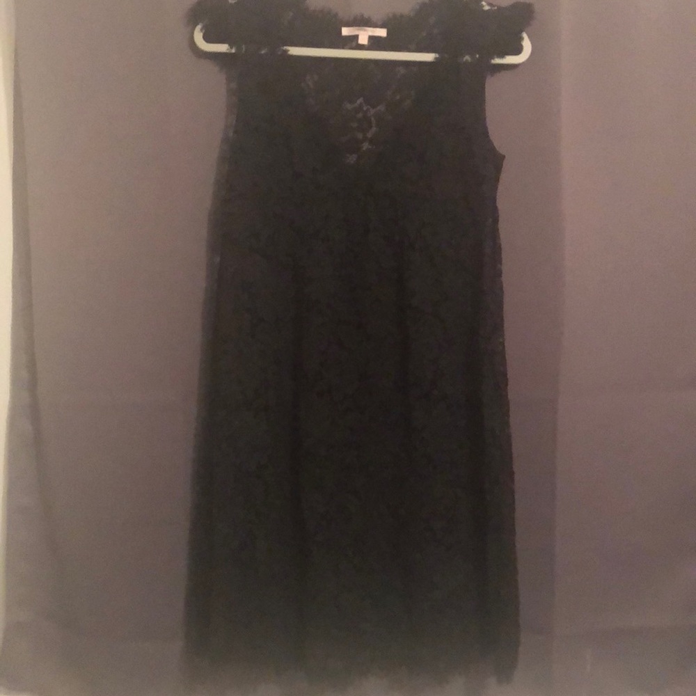 Rebecca Taylor sheer black lace dress